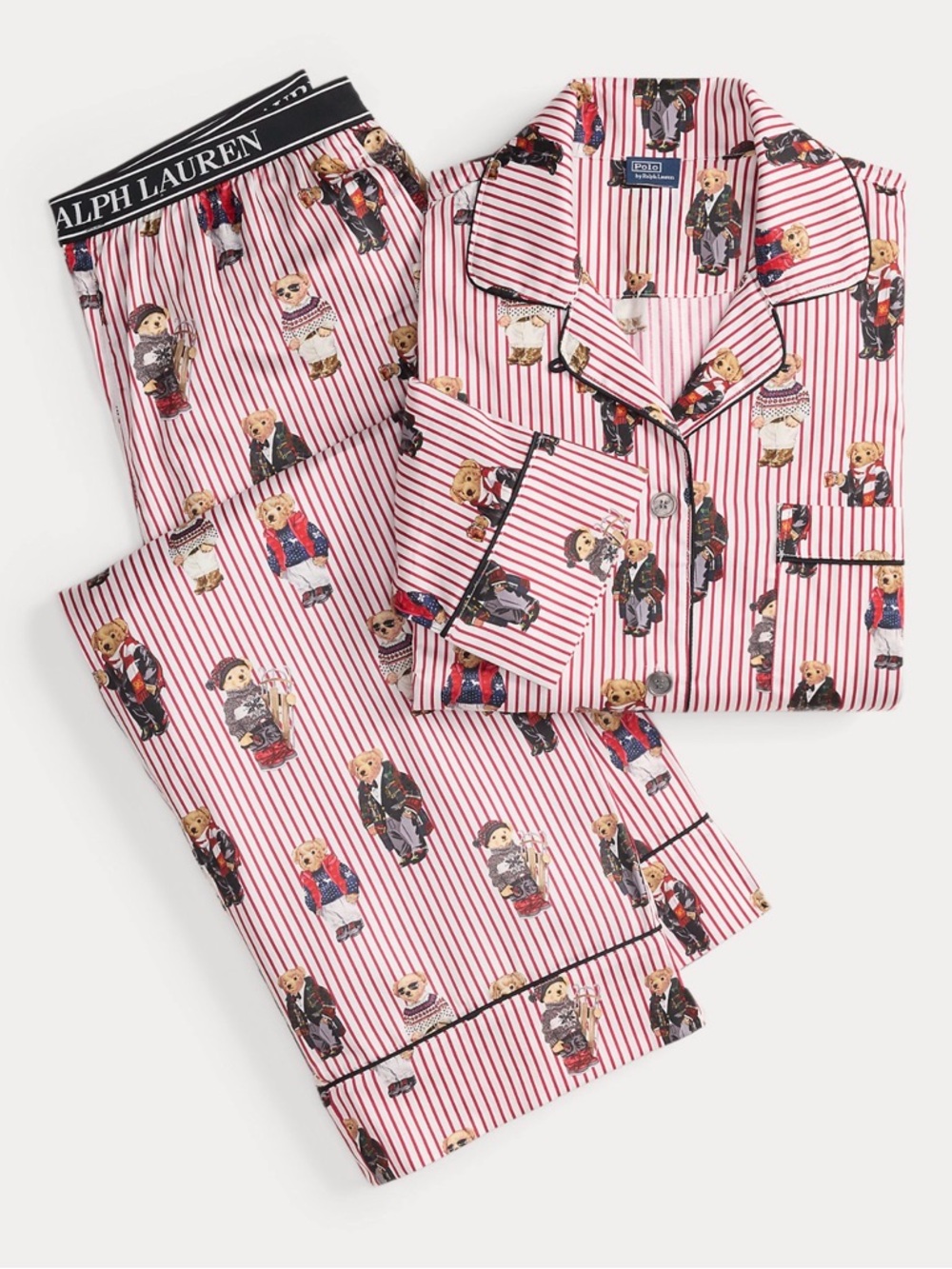 Polo Ralph Lauren Polo Bear Cotton Sateen Pajama Set - Picture 6 of 9